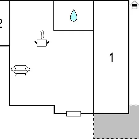 Splendido Appartamento Con 2 Camere Da Letto A